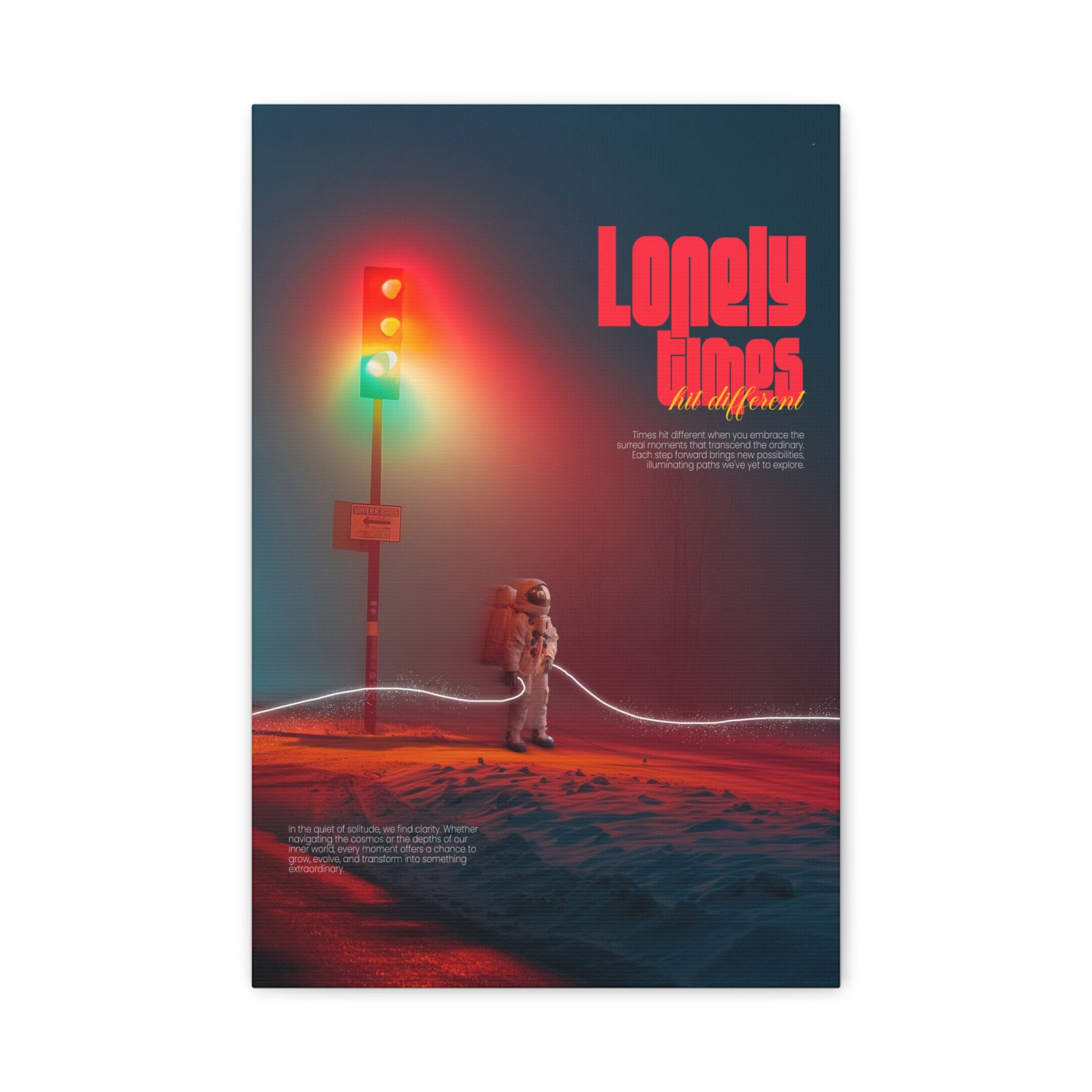 Canvas Print - Lonely Times Astronaut Wall Art