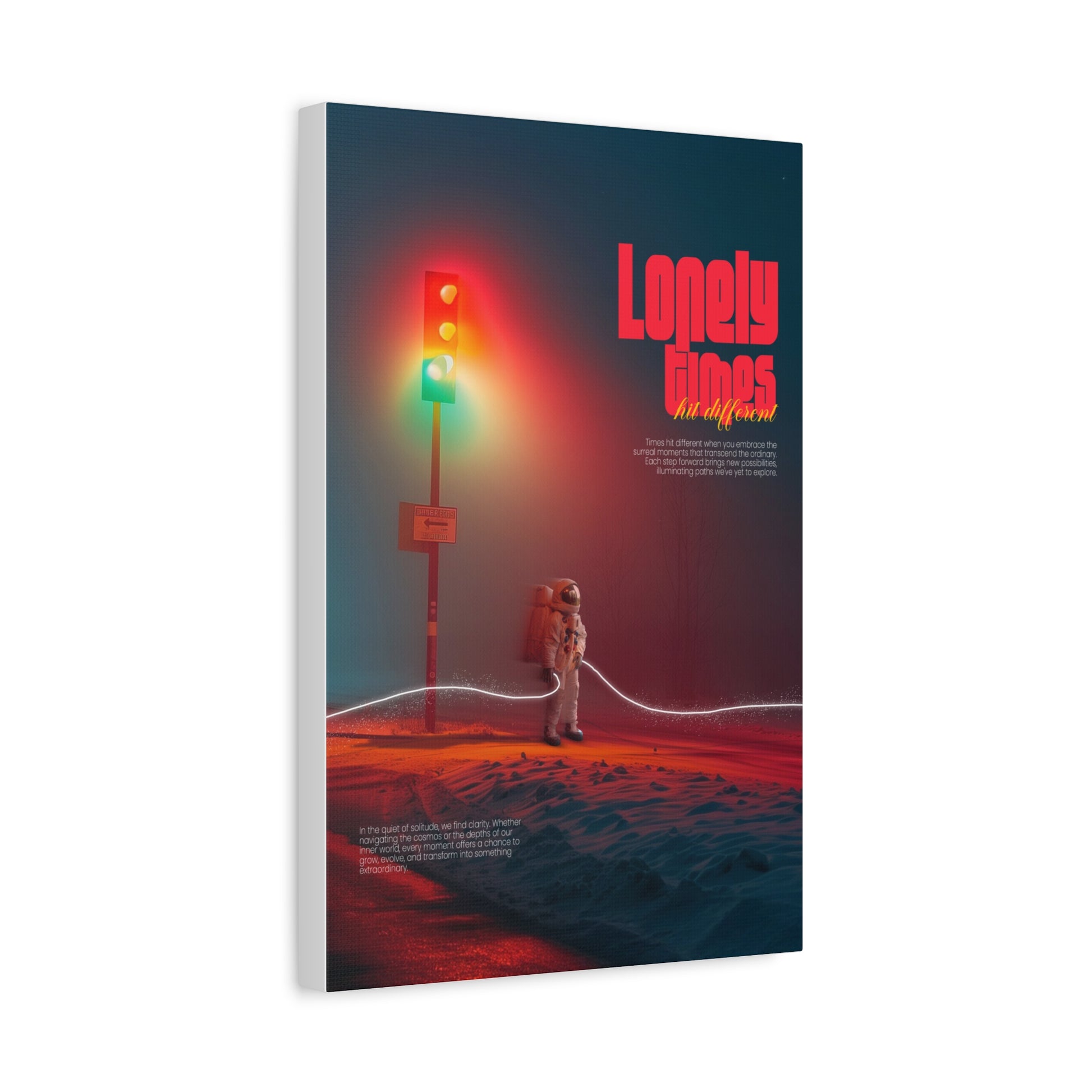Canvas Print - Lonely Times Astronaut Wall Art