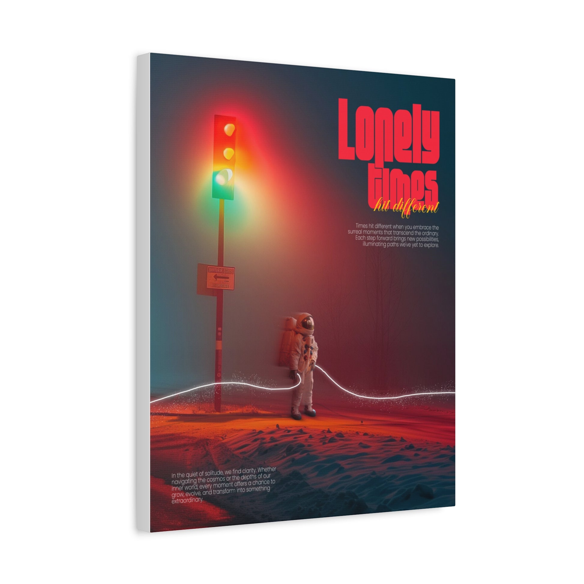 Canvas Print - Lonely Times Astronaut Wall Art