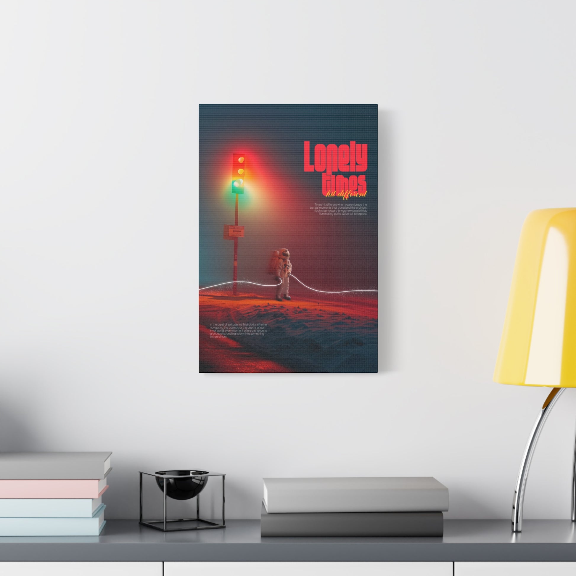 Canvas Print - Lonely Times Astronaut Wall Art
