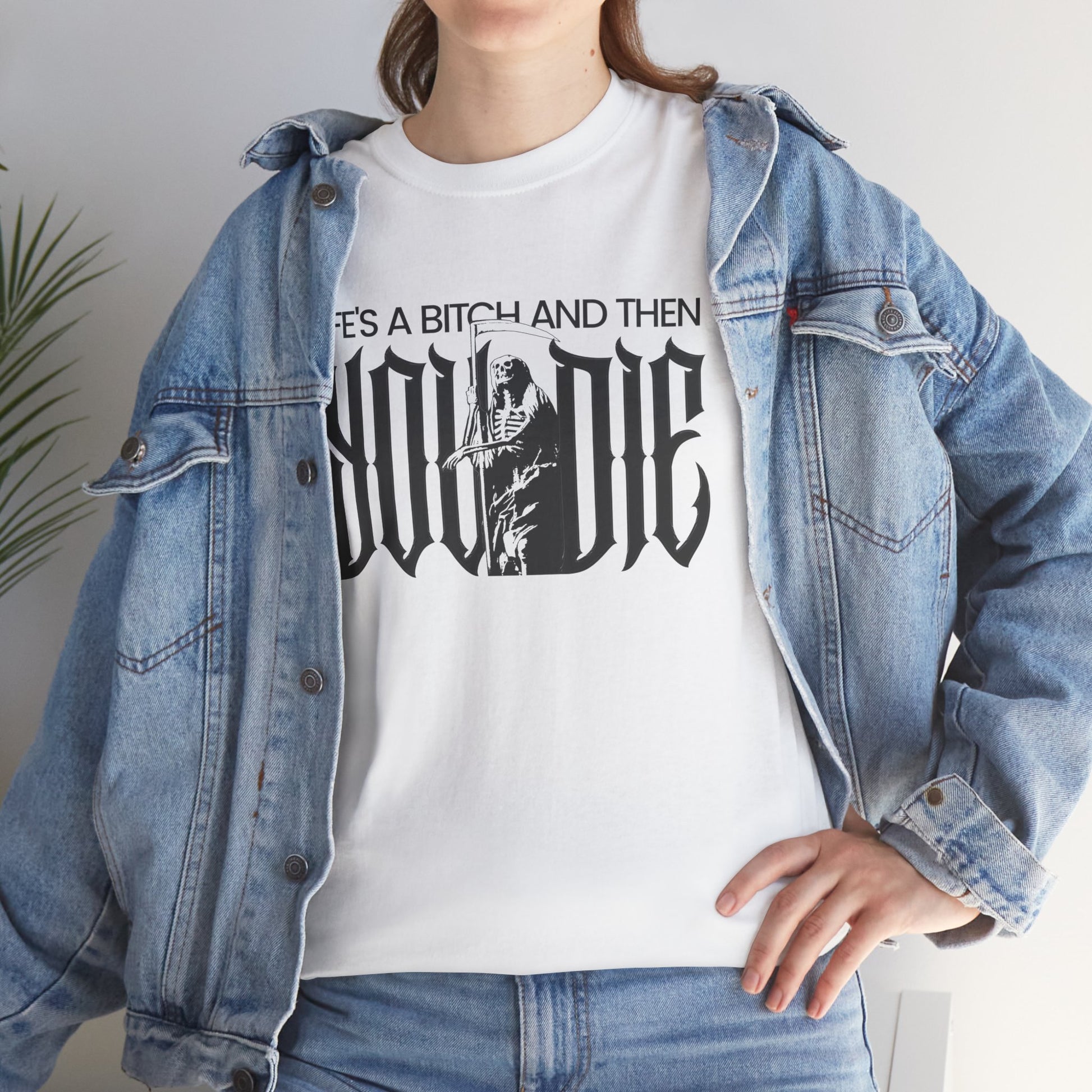 Rap Culture Tshirt with 'Life’s a B—' Design